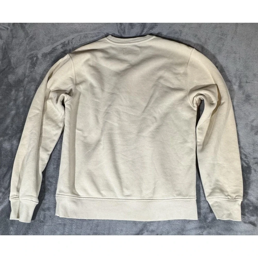 Jordan Sweatshirt Mens Small Tan Plaid Logo Crewneck Pullover Jumpman Fleece
